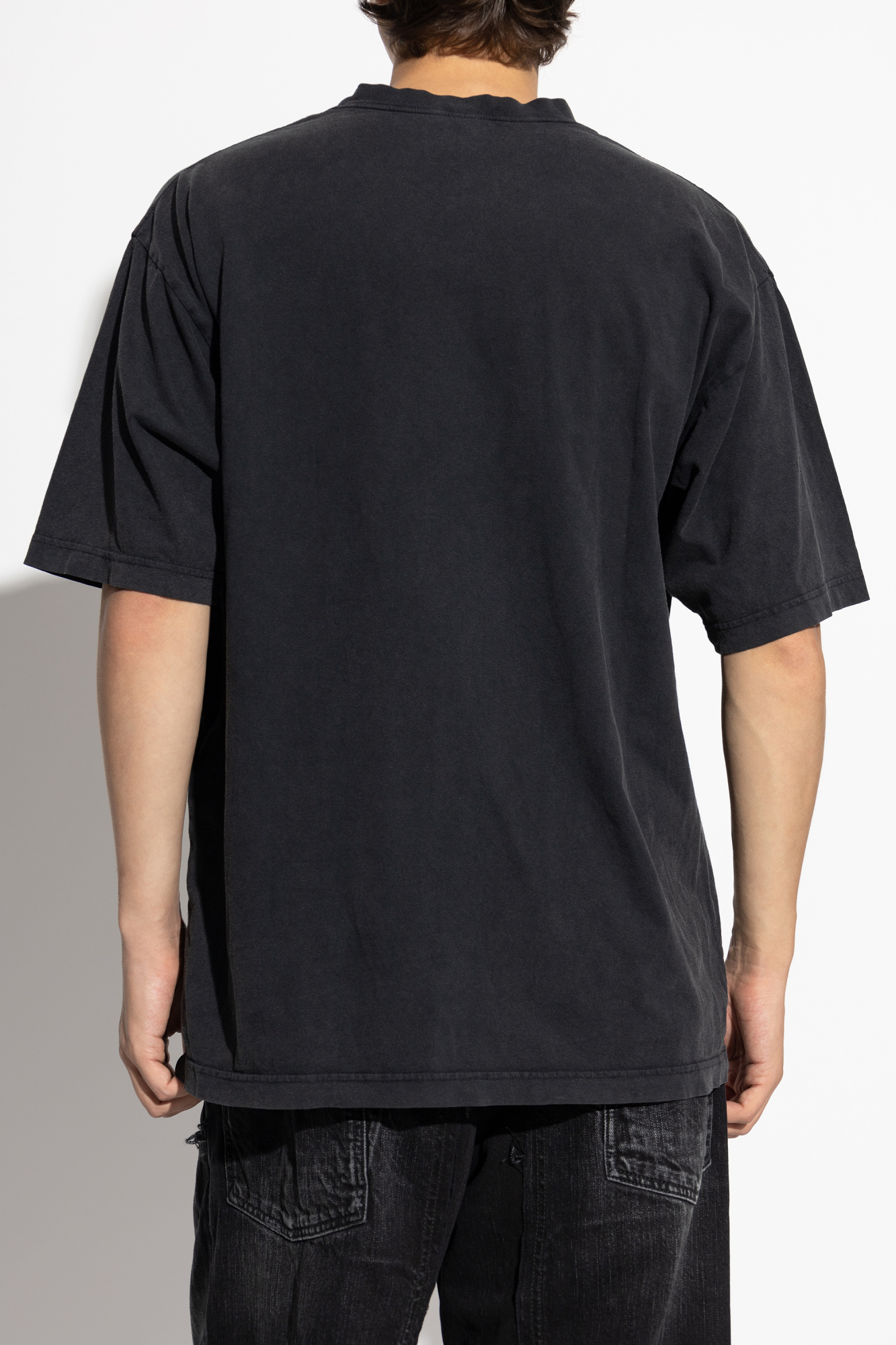 Black T-shirt with a crinkled effect Balenciaga - Vitkac